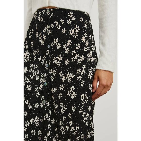 Rails Rosetta Midi Skirt in Noir Floral Pattern L - Picture 2 of 4
